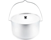 Котелок костровой СЛЕДОПЫТ цилиндрический 6 л, алюминий