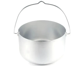 Котелок костровой СЛЕДОПЫТ цилиндрический 6 л, алюминий