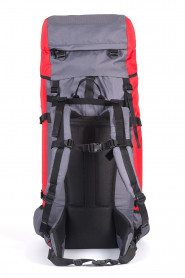 Рюкзак туристический Оптимал 2, серо-красный, 80 л, ТАЙФ