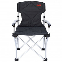 Tramp кресло раскладное с жесткими подлокотниками (черный/серый)