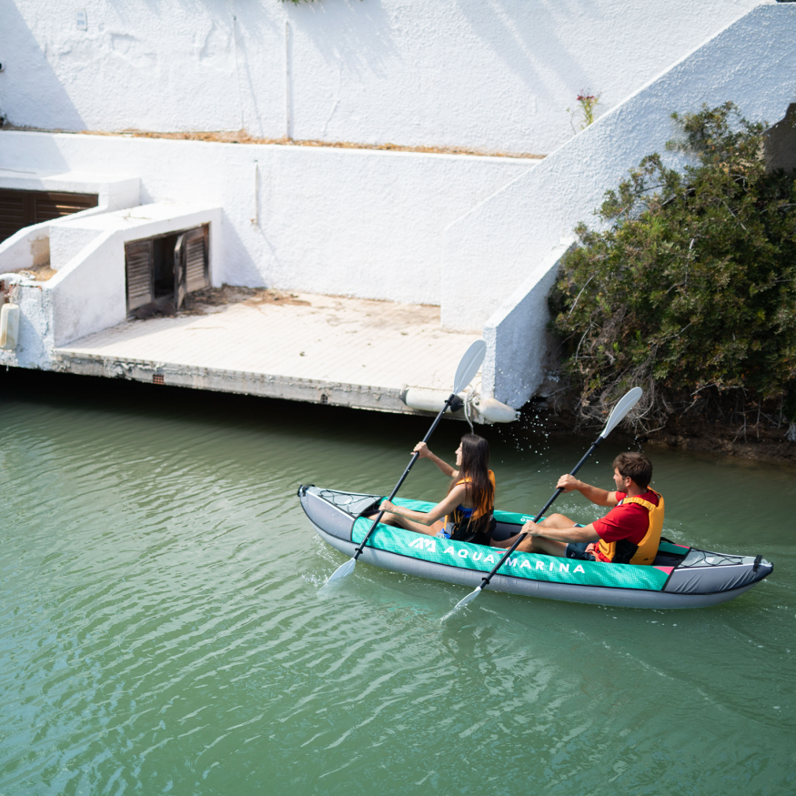 Каяк надувной двухместный Aqua Marina Laxo-320, 320x90 см