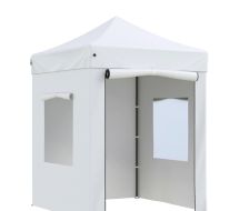 Тент садовый 2x2х3м (раскладывается гармошкой) полиэстер белый