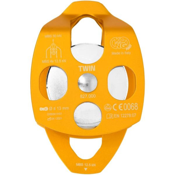 Блок-ролик двойной Twin алюминиевый, KONG