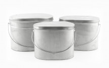 Набор из 3-х низких котелков 6;7,5;9,5 л "Матрешка" (титан) Роза Ветров