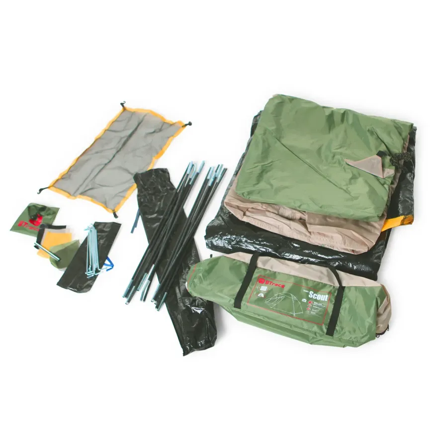 Палатка Btrace Malm 3, зеленый/бежевый